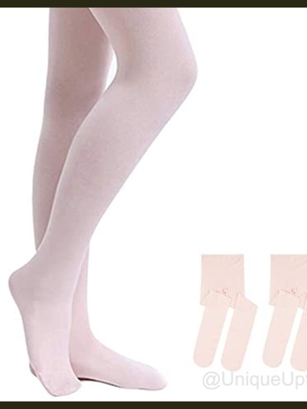 Girls Full Footed Ballet Dance Tights Nylon Spandex 2 Pack